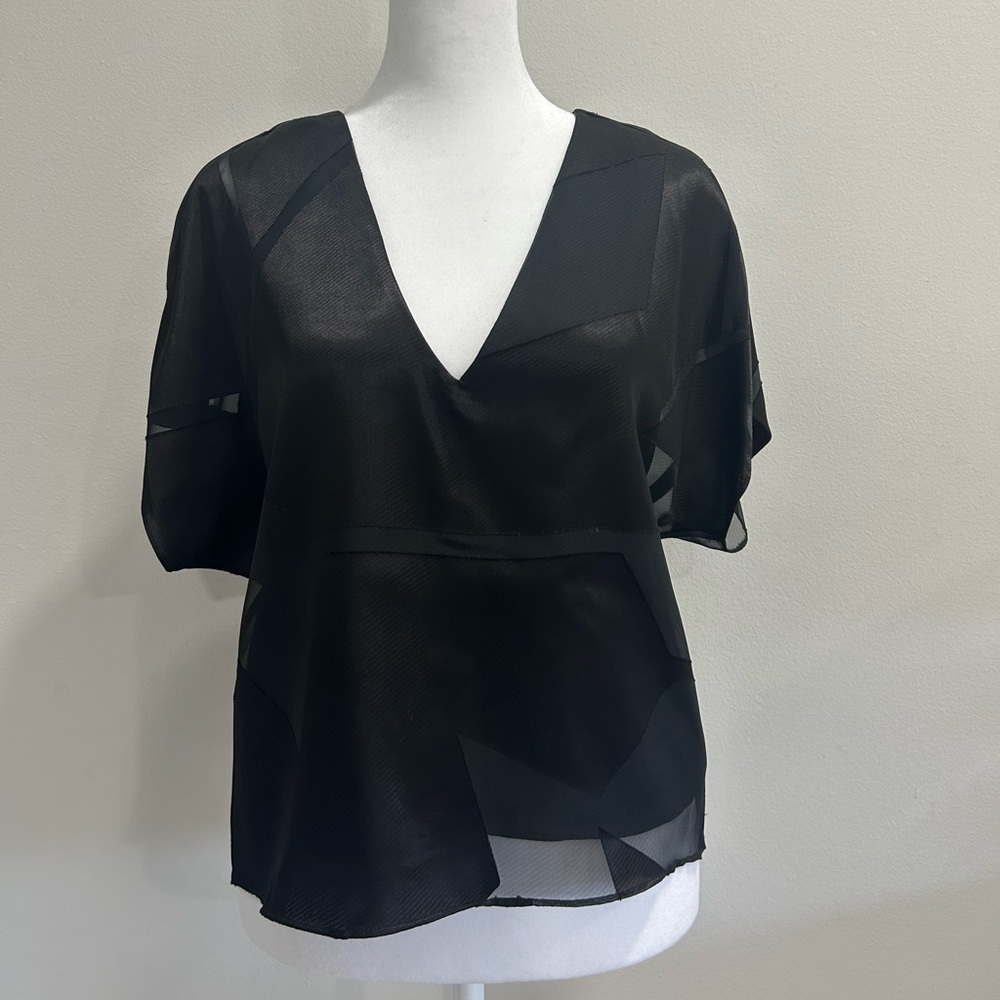 NWT Alice + Olivia Black Top
